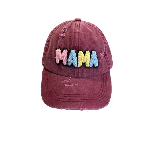 MAMA Colorful Patch Embroidery Baseball Hat |  NEW! Gift for mom or you! Momcore - Picture 1 of 5